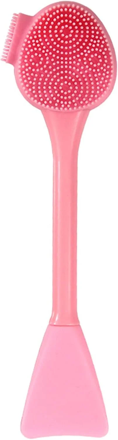 برس آرایشی سیلیکونی Labymos، برس های کرم پودر صورت، برس سایه چشم و ابرو با دسته پلاستیکی