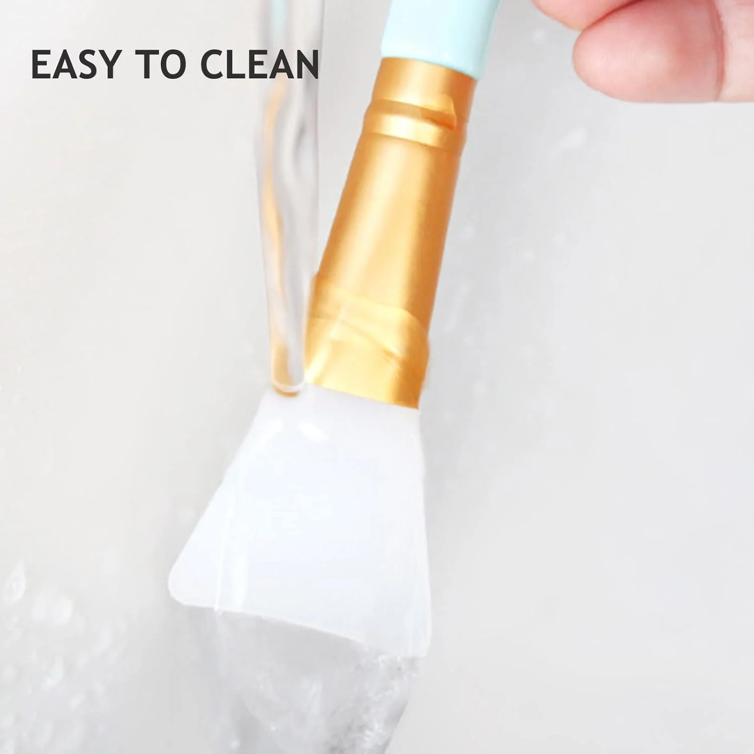 براش سیلیکونی آرایشی Labymos برای کرم پودر صورت براش سیلیکونی آرایشی Labymos برای کرم پودر صورت