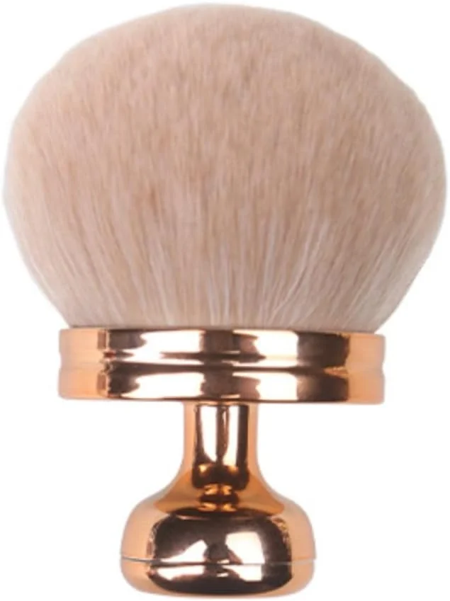 براش آرایشی صورت بزرگ، رز گلد بیضی شکل ABS مناسب برای کرم پودر، رژگونه و ابزار آرایشی بدن برای بانوان