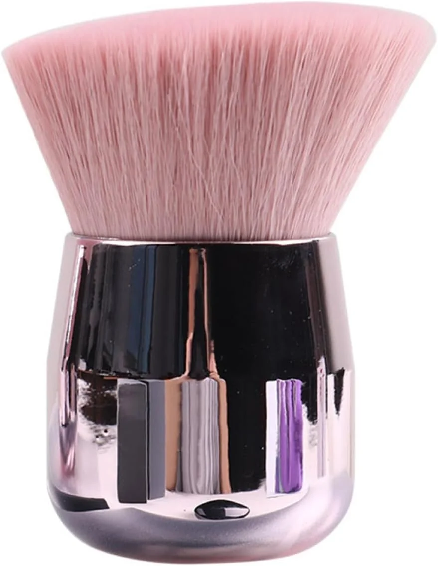 براش آرایشی پودر صورتی Labymos، براش بزرگ آرایش، براش آرایشی سر قارچی، براش های زیبایی برای کرم پودر و رژگونه صورت