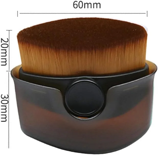 اپلیکاتور کرم ضد آفتاب کودک - اپلیکاتور لوسیون برنزه کننده با موهای نرم، برس های آرایشی قابل حمل برای کرم پودر مایع، برس های آرایشی قابل حمل (مشکی)