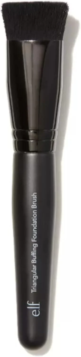 براش مثلثی پخش کننده کرم پودر ای.ال.اف، براش آرایشی سر صاف برای پخش یکنواخت کرم پودر، ساخته شده با موهای مصنوعی، وگان و بدون تست حیوانی