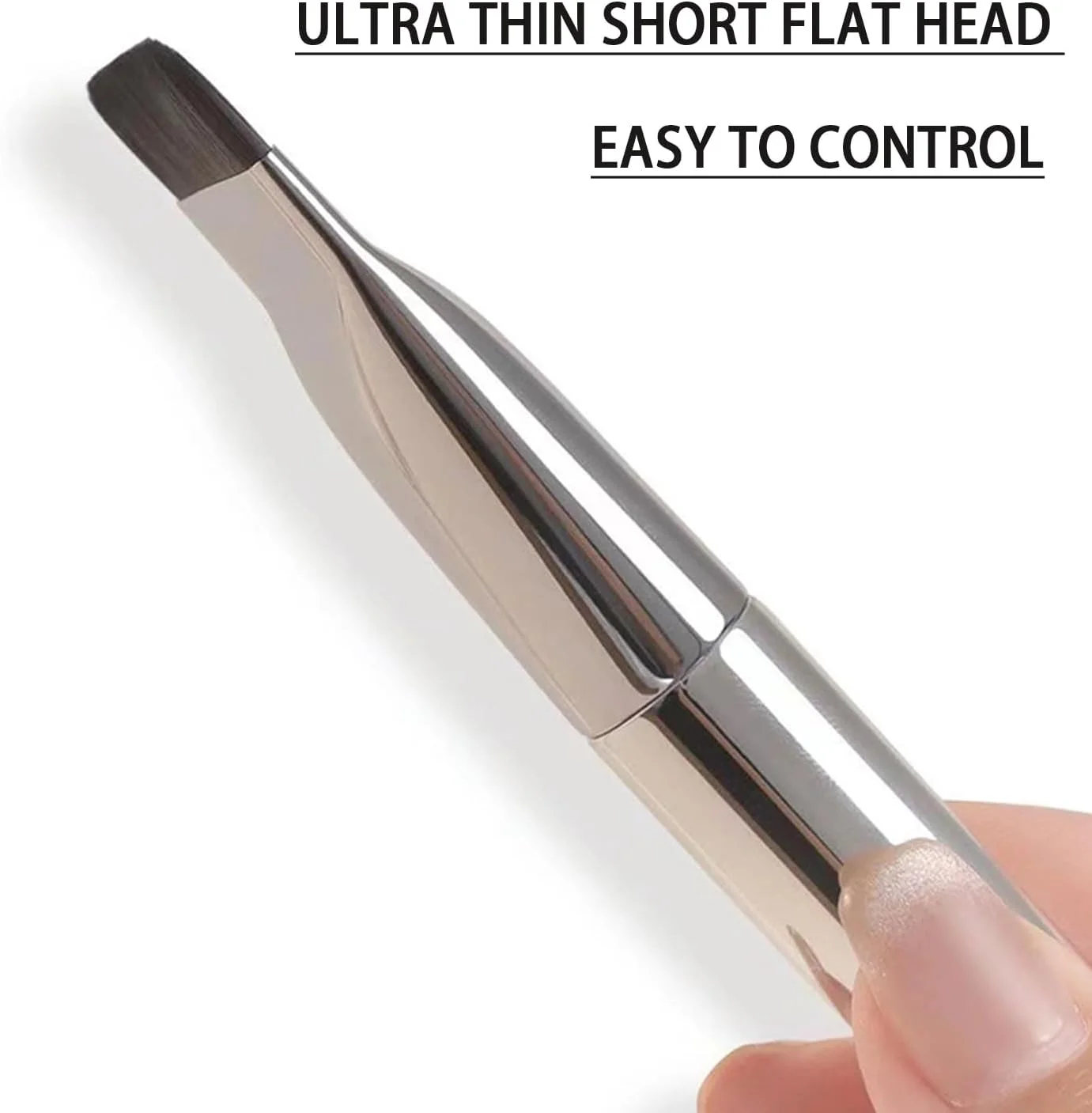 براش کرم پودر Ksvsonrvi، براش آرایشی تیغه ای فوق العاده نازک با موهای نرم و مصنوعی براش کرم پودر Ksvsonrvi، براش آرایشی تیغه ای فوق العاده نازک با موهای نرم و مصنوعی