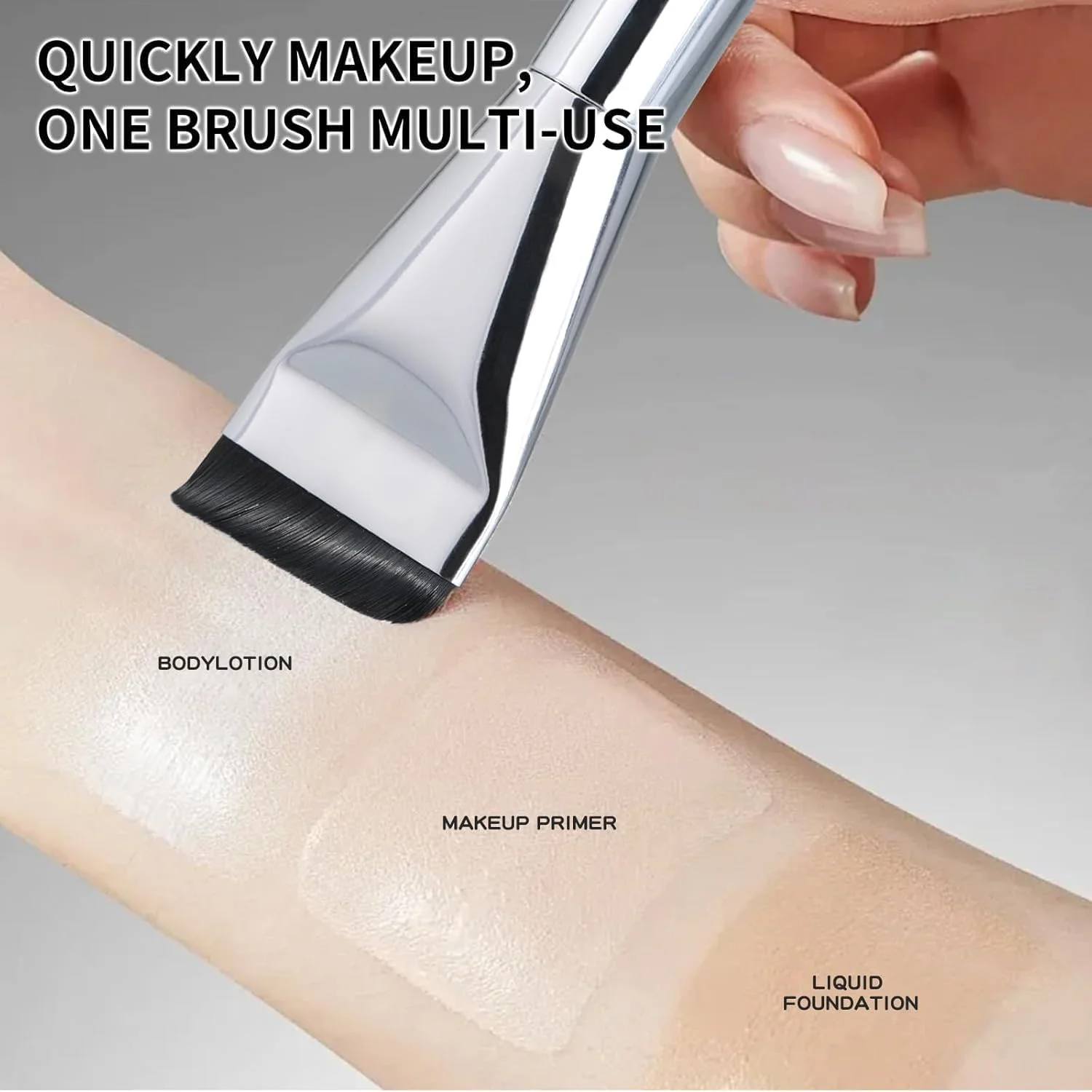 ست دو عددی براش کرم پودر کره ای - دو سر تخت و لیسه ای مناسب برای مایعات و کرم ها | ست براش آرایشی ترکیبی درجه یک (2 عدد) ست دو عددی براش کرم پودر کره ای - دو سر تخت و لیسه ای مناسب برای مایعات و کرم ها | ست براش آرایشی ترکیبی درجه یک (2 عدد)