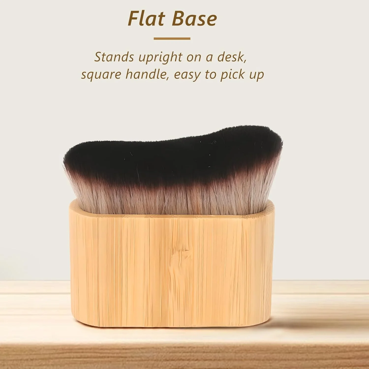 براش آرایشی Jaasuee - براش بزرگ کابوکی برنزه کننده برای بدن، آرایش پا و براش کرم پودر - ایده آل برای ترکیب بی نقص کرم پودر مایع
