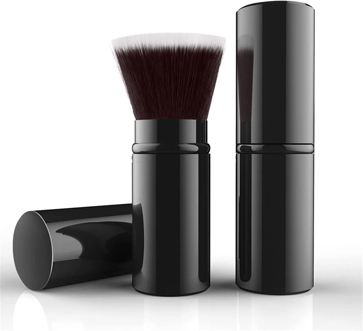 براش آرایشی جمع‌شونده GTVGJH، براش مسافرتی کابوکی پودر فونداسیون، براش رژگونه صورت برای ترکیب مایع، رژگونه، برنزر، پولیش و ضد آفتاب، لوازم آرایشی بی‌نقص