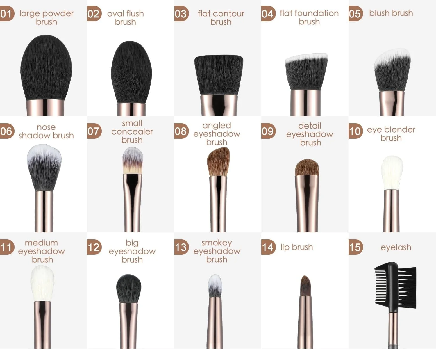 براش بزرگ و تخت کابوکی HAPPITON با قوس کم - با کیفیت و بادوام برای ترکیب کرم پودر مایع، کرم و پودر آرایشی (MBS02)