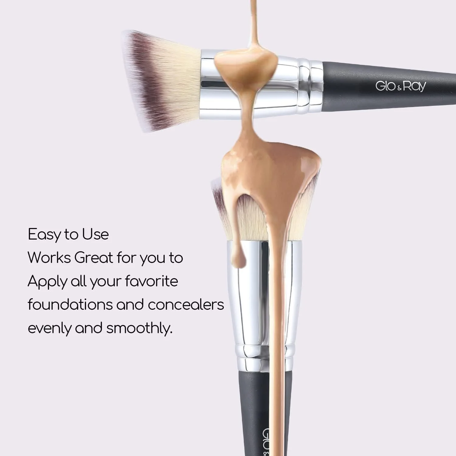 براش آرایشی دو طرفه گلو اند ری، براش زاویه دار ممتاز برای کرم پودر و کانسیلر، مناسب برای آرایش مایع، کرمی و پودری، ترکیب، کانتورینگ و پوشاندن، براش آرایشی دو طرفه براش آرایشی دو طرفه گلو اند ری، براش زاویه دار ممتاز برای کرم پودر و کانسیلر، مناسب برای آرایش مایع، کرمی و پودری، ترکیب، کانتورینگ و پوشاندن، براش آرایشی دو طرفه