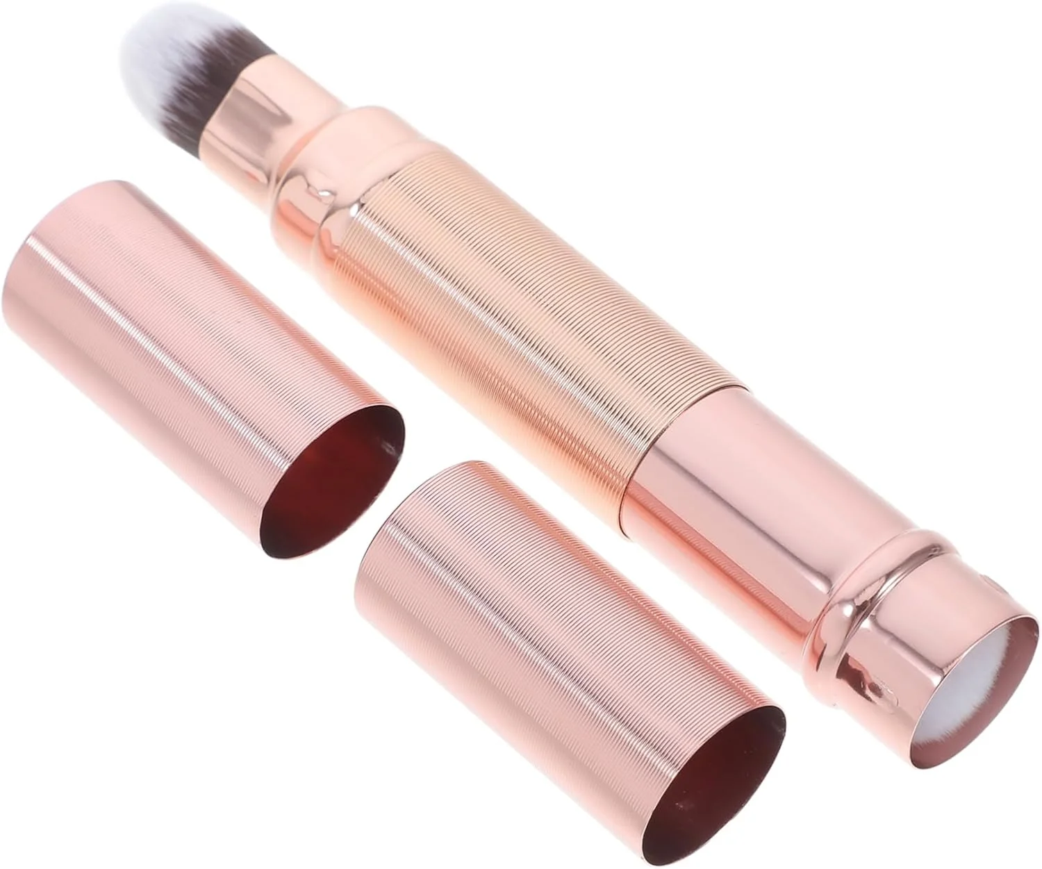 FRCOLOR براش آرایشی دو طرفه جمع شونده برای ترکیب پودر، استفاده از کانسیلر و کرم پودر، ابزار آرایشی برای استفاده روزانه و مسافرت FRCOLOR براش آرایشی دو طرفه جمع شونده برای ترکیب پودر، استفاده از کانسیلر و کرم پودر، ابزار آرایشی برای استفاده روزانه و مسافرت