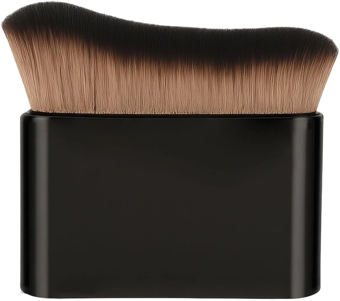 براش بزرگ ترکیب رنگ برنزه کننده FUNAN، براش آرایشی زاویه دار حرفه ای، براش آرایشی کرم پودر، مناسب برای مایع، کرم، پودر، آرایش صورت، گردن، بدن و پا، مشکی براش بزرگ ترکیب رنگ برنزه کننده FUNAN، براش آرایشی زاویه دار حرفه ای، براش آرایشی کرم پودر، مناسب برای مایع، کرم، پودر، آرایش صورت، گردن، بدن و پا، مشکی