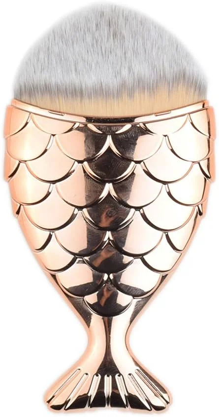 برس کرم پودر مایع آرایشی GDJbnyu - تک برس آرایشی کرم پودر ماهی رزگلد مصنوعی برس کرم پودر مایع آرایشی GDJbnyu - تک برس آرایشی کرم پودر ماهی رزگلد مصنوعی