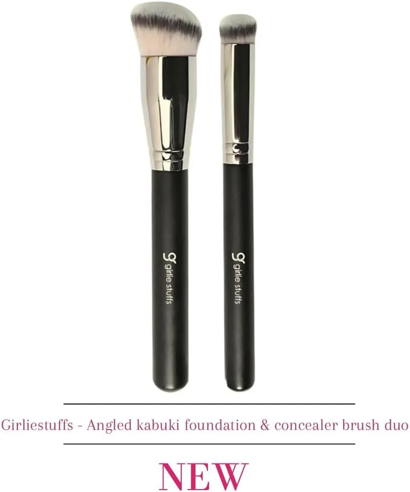 ست برس زاویه دار کابوکی کرم پودر و کانسیلر گرلی استاف - برس های آرایشی برای استفاده بی نقص، پوشش دقیق و ترکیب کردن - ایده آل برای کانتورینگ و آرایش حرفه ای ست برس زاویه دار کابوکی کرم پودر و کانسیلر گرلی استاف - برس های آرایشی برای استفاده بی نقص، پوشش دقیق و ترکیب کردن - ایده آل برای کانتورینگ و آرایش حرفه ای