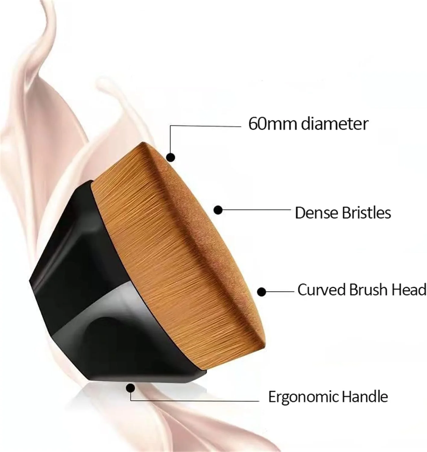 GNAFOTU برس کرم پودر بی نقص، بسته 2 عددی، برس کرم پودر کابوکی سر صاف، برای ترکیب مایع یا پودر بی نقص، برس آرایشی قابل حمل با کیف محافظ اشانتیون. GNAFOTU برس کرم پودر بی نقص، بسته 2 عددی، برس کرم پودر کابوکی سر صاف، برای ترکیب مایع یا پودر بی نقص، برس آرایشی قابل حمل با کیف محافظ اشانتیون.