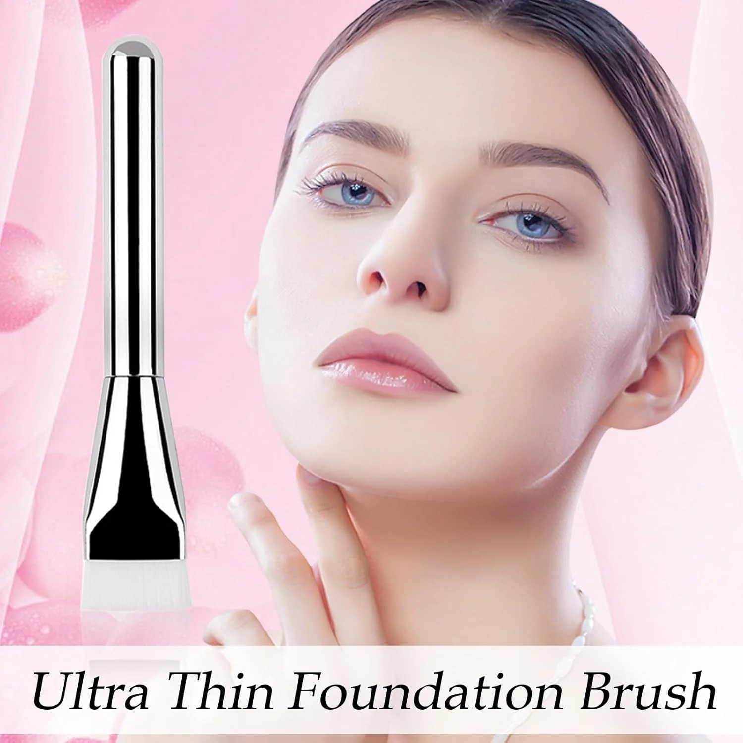 براش فلت کرم پودر، کرم پودر مایع کانسیلر، کاردک سر صاف - پد کانسیلر فوق العاده نازک، ابزار حرفه ای آرایش برای پرداخت، ترکیب، کرم صورت، پودر براش فلت کرم پودر، کرم پودر مایع کانسیلر، کاردک سر صاف - پد کانسیلر فوق العاده نازک، ابزار حرفه ای آرایش برای پرداخت، ترکیب، کرم صورت، پودر