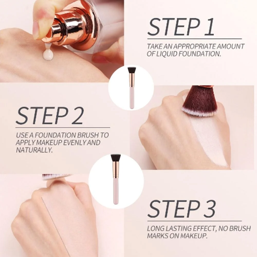 برس آرایشی، برس آرایش فونداسیون برای کرم پودر مایع و پودر، برس ترکیبی و پخش کننده، برس صورت برس آرایشی، برس آرایش فونداسیون برای کرم پودر مایع و پودر، برس ترکیبی و پخش کننده، برس صورت