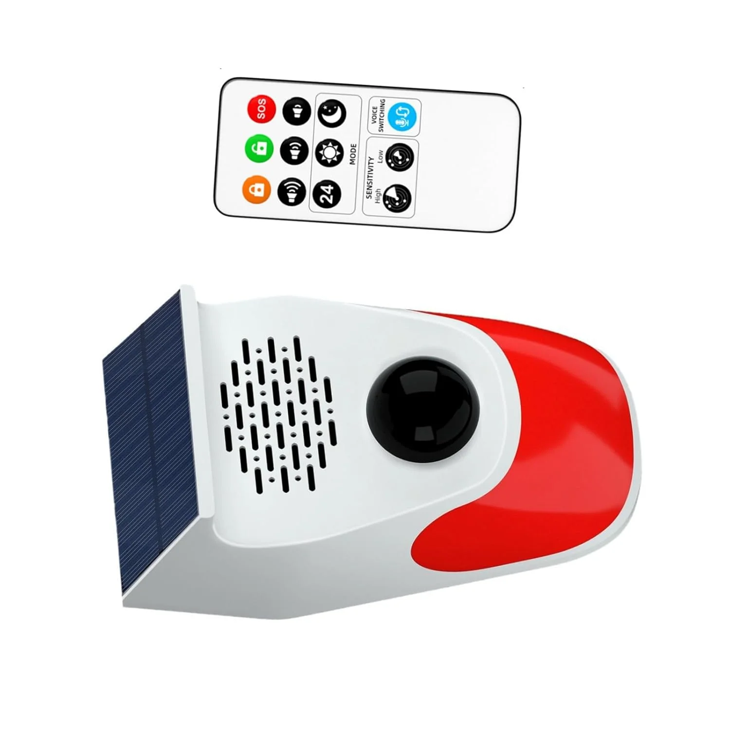 سنسور حرکتی صوتی خورشیدی، آشکارساز حرکتی مادون قرمز PIR برای سیستم دزدگیر امنیت خانه