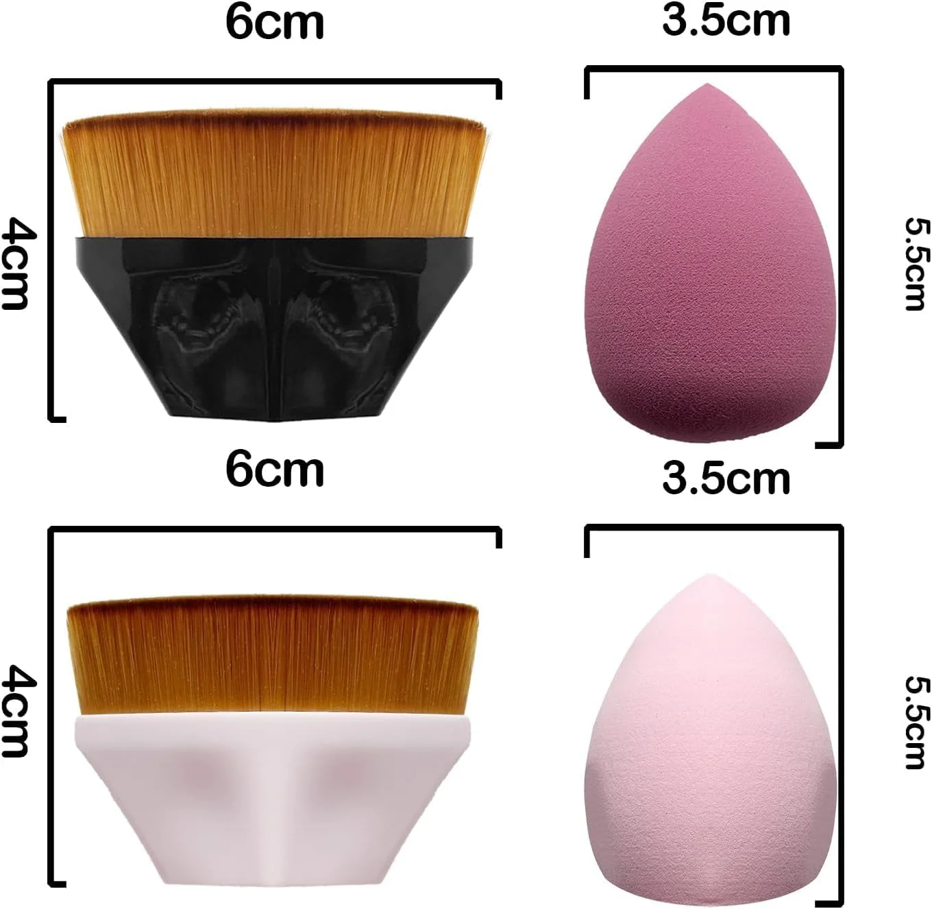 2 عدد براش کرم پودر، ست 2 عددی اسفنج آرایشی طرح گلبرگ، براش های آرایشی نرم و مناسب برای کرم یا لوازم آرایشی مایع ترکیبی، بژ 2 عدد براش کرم پودر، ست 2 عددی اسفنج آرایشی طرح گلبرگ، براش های آرایشی نرم و مناسب برای کرم یا لوازم آرایشی مایع ترکیبی، بژ