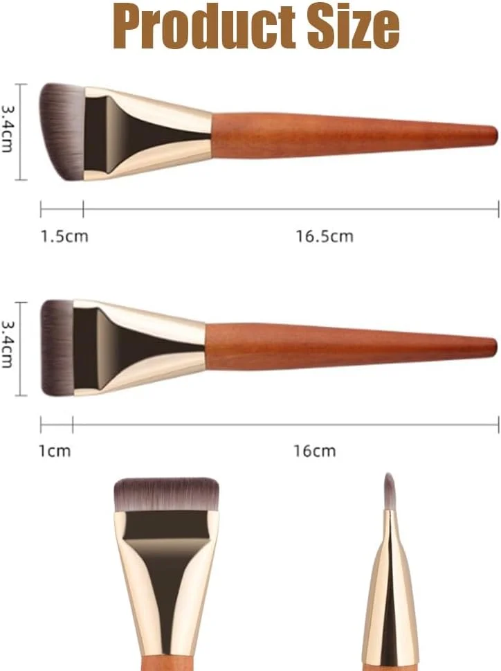 2 عدد براش کرم پودر، براش آرایشی، براش کرم پودر فوق العاده نازک، براش پودر برای کرم پودر مایع، هدیه زیبایی برای زنان و دختران 2 عدد براش کرم پودر، براش آرایشی، براش کرم پودر فوق العاده نازک، براش پودر برای کرم پودر مایع، هدیه زیبایی برای زنان و دختران