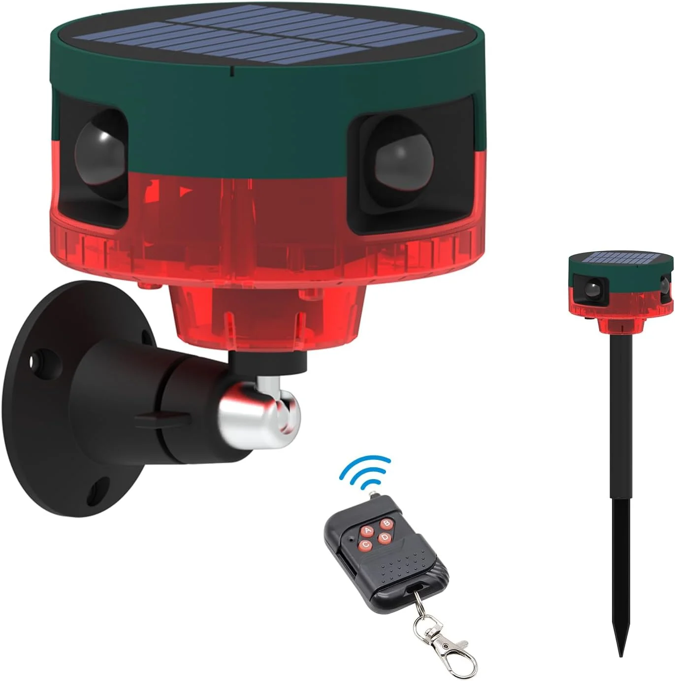 آلارم سنسور حرکتی فضای باز، آلارم فعال شده با تشخیص حرکت خورشیدی با 13 نوع صدا و نور بارق، سیستم هشدار امنیتی برای مزرعه، انبار، ویلا