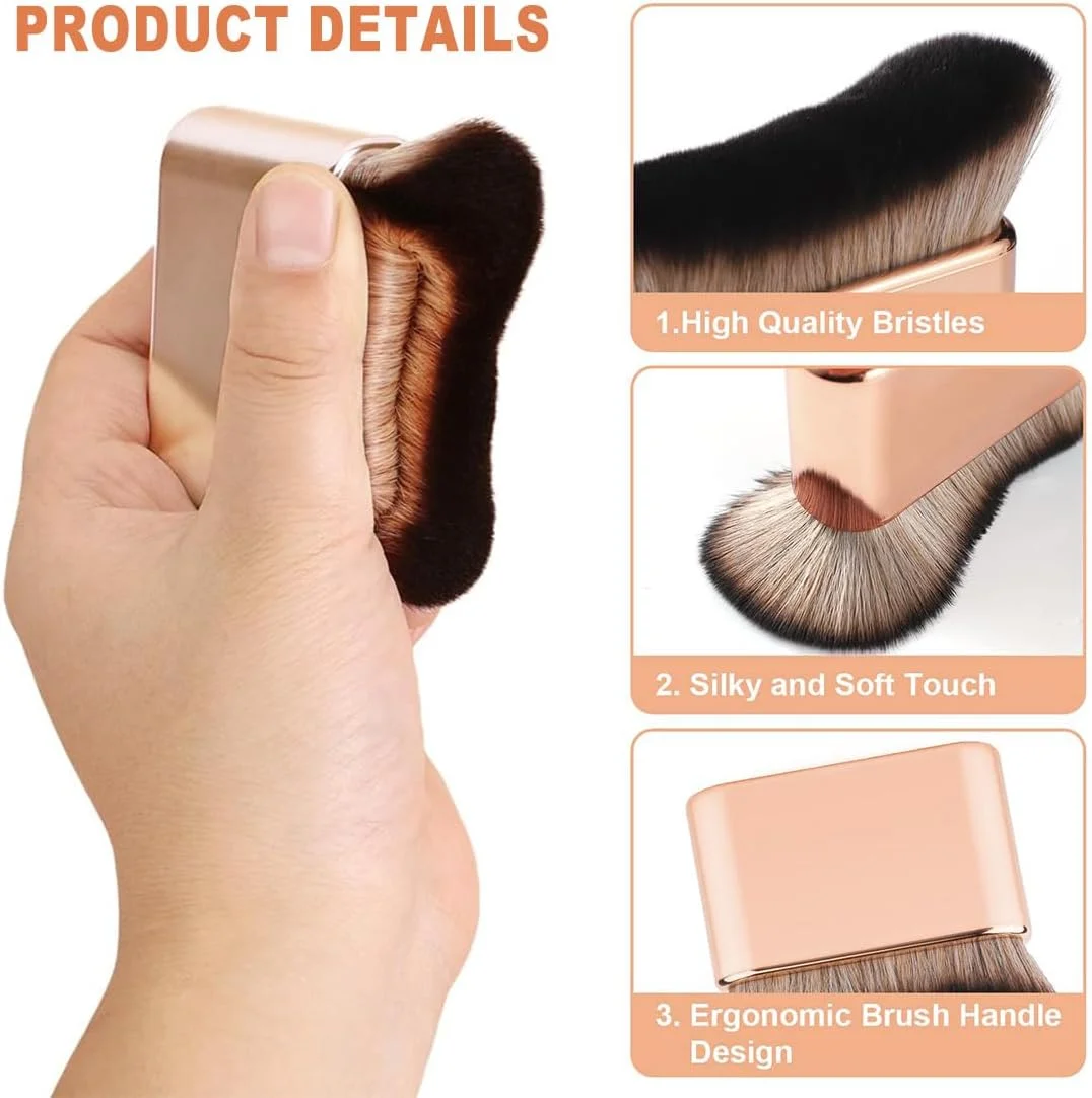 ست دو عددی براش برنزه کننده FMYODWU، براش برنزه کننده خودکار، براش آرایش بدن، براش اپلیکاتور کرم پودر، نرم و لطیف، براش اپلیکاتور بدن و پا (رزگلد) ست دو عددی براش برنزه کننده FMYODWU، براش برنزه کننده خودکار، براش آرایش بدن، براش اپلیکاتور کرم پودر، نرم و لطیف، براش اپلیکاتور بدن و پا (رزگلد)