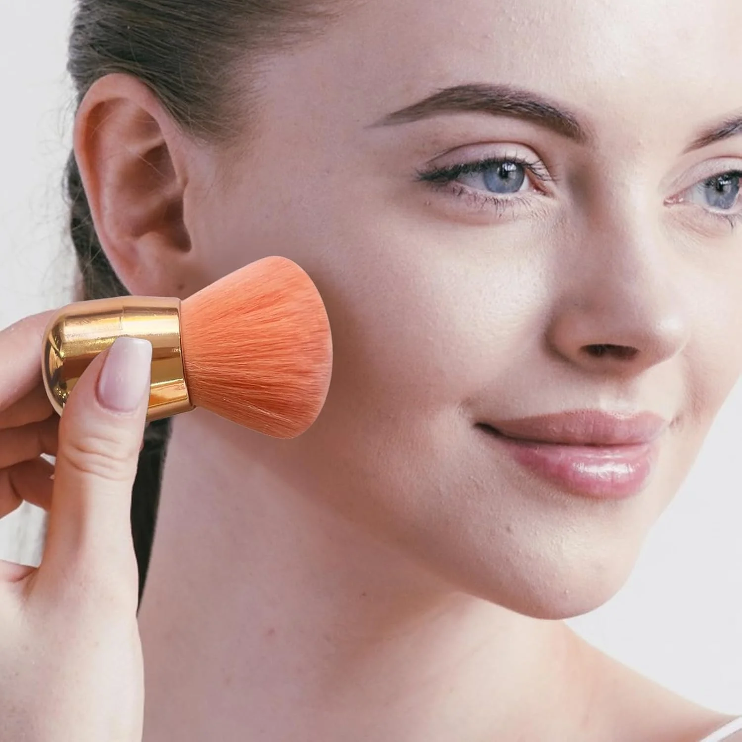 براش های آرایشی، برس پخش کننده کرم پودر صورت | براش آرایشی سر پهن قابل حمل و جمع شونده برای پودر، کانسیلر، رژگونه، کرم پودر براش های آرایشی، برس پخش کننده کرم پودر صورت | براش آرایشی سر پهن قابل حمل و جمع شونده برای پودر، کانسیلر، رژگونه، کرم پودر