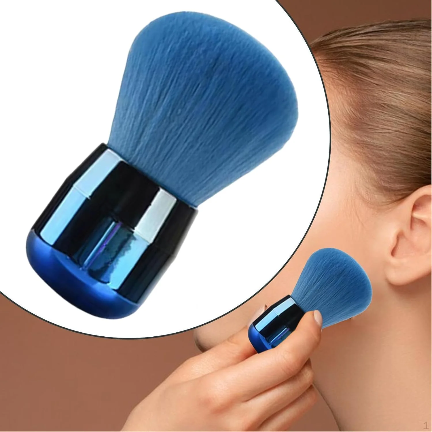 براش آرایشی | برس آرایشی سر پهن قابل حمل و جمع شونده برای پودر، کانسیلر، رژگونه، کرم پودر براش آرایشی | برس آرایشی سر پهن قابل حمل و جمع شونده برای پودر، کانسیلر، رژگونه، کرم پودر