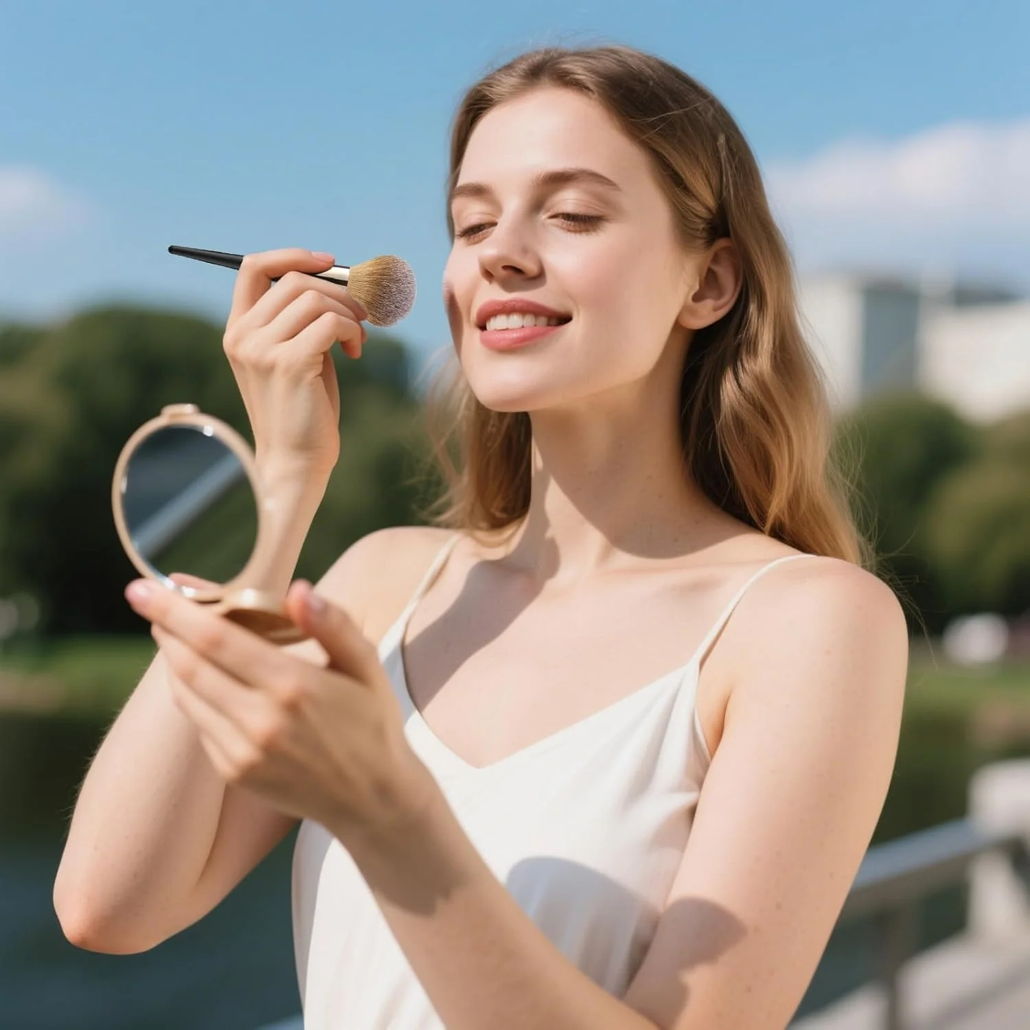 براش آرایشی پودری Flomiara، براش پودر فیکس، مناسب برای ترکیب، یکنواخت کردن، فرم دادن، مناسب برای کرم، رژگونه، فونداسیون مایع و معدنی، پوشش دهی وسیع صورت، برنزر معدنی براش آرایشی پودری Flomiara، براش پودر فیکس، مناسب برای ترکیب، یکنواخت کردن، فرم دادن، مناسب برای کرم، رژگونه، فونداسیون مایع و معدنی، پوشش دهی وسیع صورت، برنزر معدنی