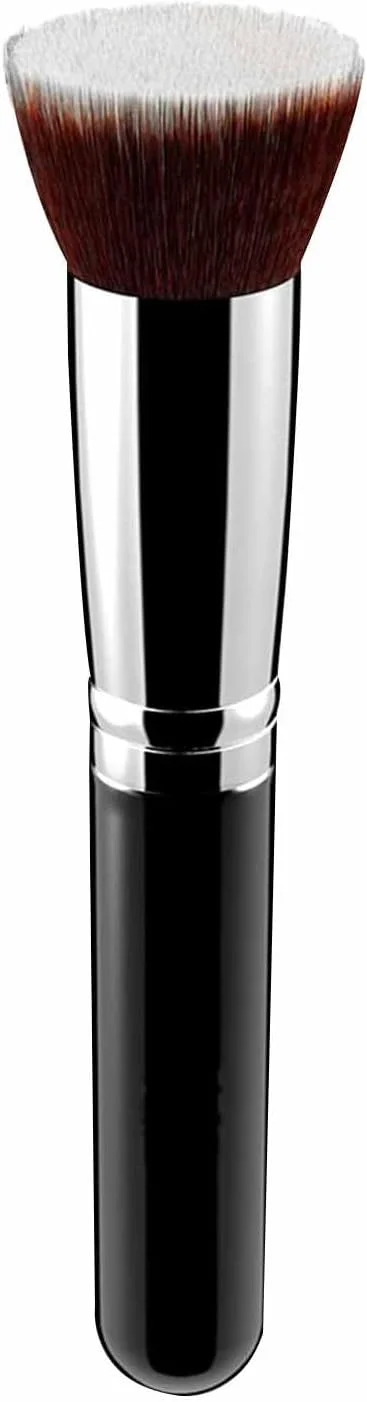 براش کرم پودر کابوکی سر صاف - آرایش ممتاز برای کرم پودر مایع، کرم و پودر - براش پرداخت و ترکیب کننده، صورت