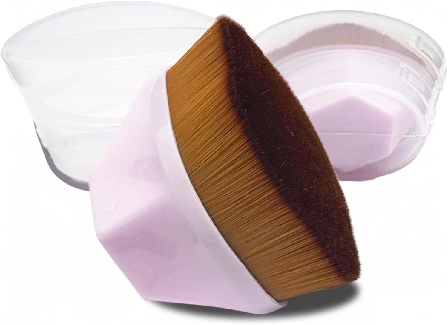 براش آرایشی فونداسیون بی نقص، 2 عدد براش جادویی کابوکی سر صاف، براش های برنزه کننده بدن با کیف قابل حمل، سر بزرگ برای آرایش سریع و یکنواخت، فوق العاده نرم، صورتی ساکورا براش آرایشی فونداسیون بی نقص، 2 عدد براش جادویی کابوکی سر صاف، براش های برنزه کننده بدن با کیف قابل حمل، سر بزرگ برای آرایش سریع و یکنواخت، فوق العاده نرم، صورتی ساکورا