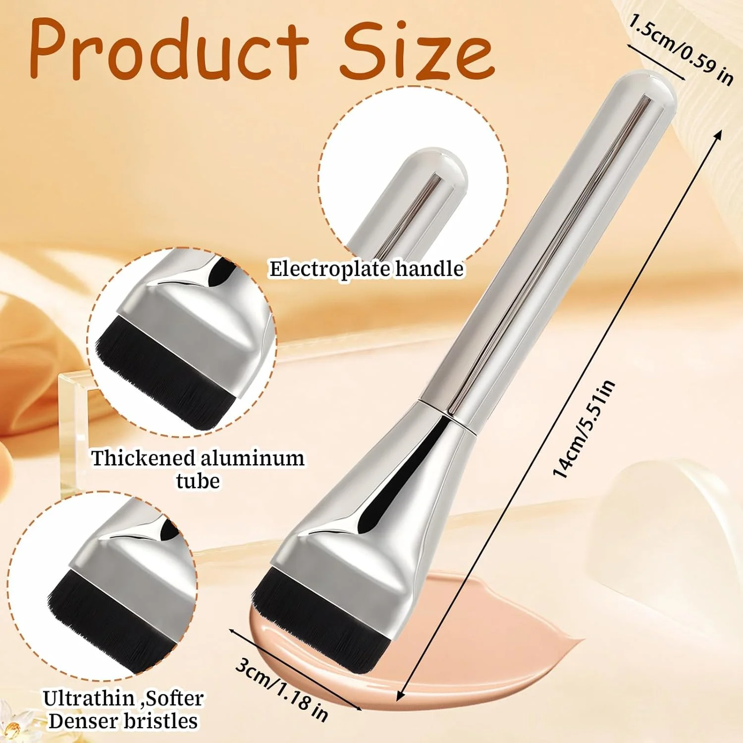 ست برس فونداسیون تخت Qianyu، شامل 2 عدد برس ترکیبی، کاردک آرایشی، برس های نازک صورت به سبک کره ای، برس های ماسک با موهای نرم و با کیفیت، مناسب برای کرم، ماسک گِل، کانسیلر صورت، اپلیکاتور ترکیبی، ابزار آرایش کانتور ست برس فونداسیون تخت Qianyu، شامل 2 عدد برس ترکیبی، کاردک آرایشی، برس های نازک صورت به سبک کره ای، برس های ماسک با موهای نرم و با کیفیت، مناسب برای کرم، ماسک گِل، کانسیلر صورت، اپلیکاتور ترکیبی، ابزار آرایش کانتور