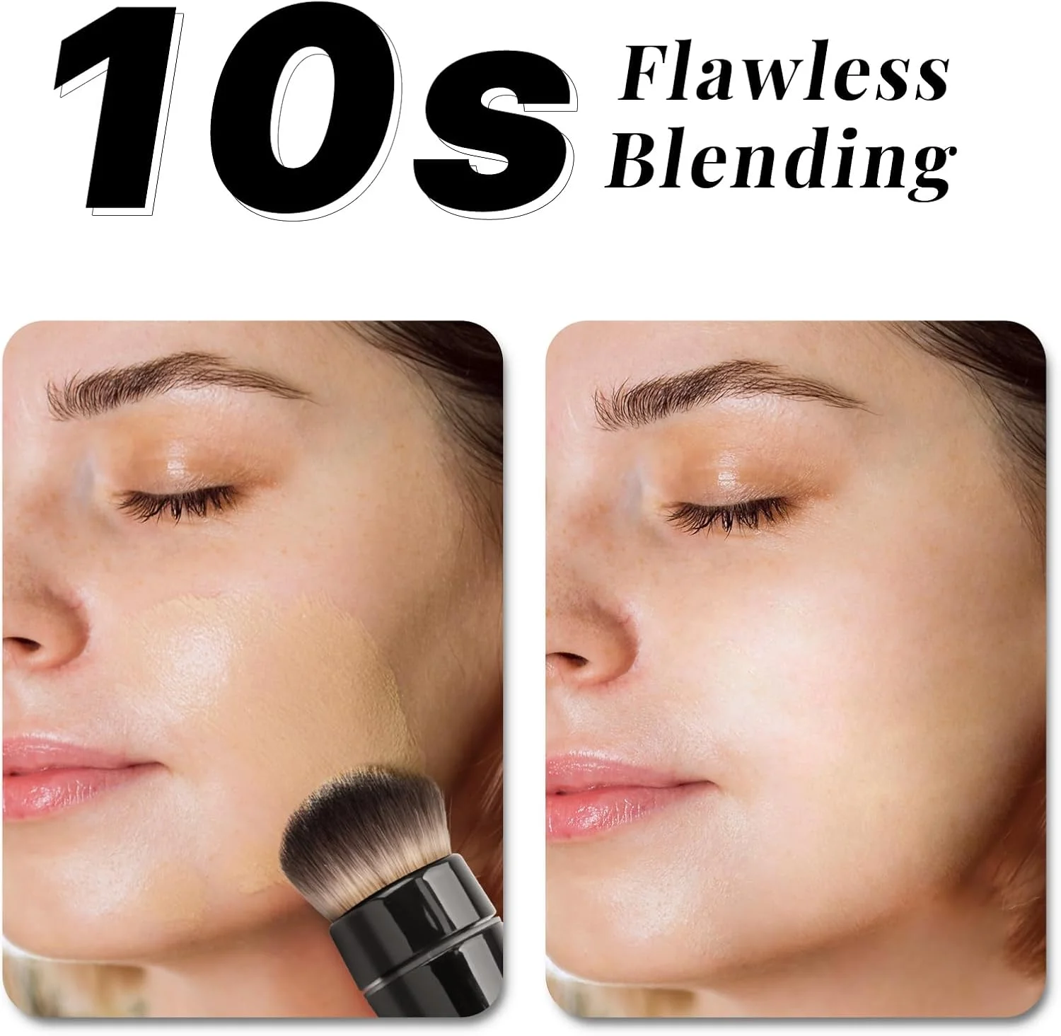 ست برس آرایشی چرخشی برقی 360 درجه، 5 سر برس وگان، برس های ترکیبی شارژی برای کرم پودر، رژگونه، پودر، برنزر، کانتور، هایلایتر و پرداخت ایربراش، برس کابوکی تخت ست برس آرایشی چرخشی برقی 360 درجه، 5 سر برس وگان، برس های ترکیبی شارژی برای کرم پودر، رژگونه، پودر، برنزر، کانتور، هایلایتر و پرداخت ایربراش، برس کابوکی تخت