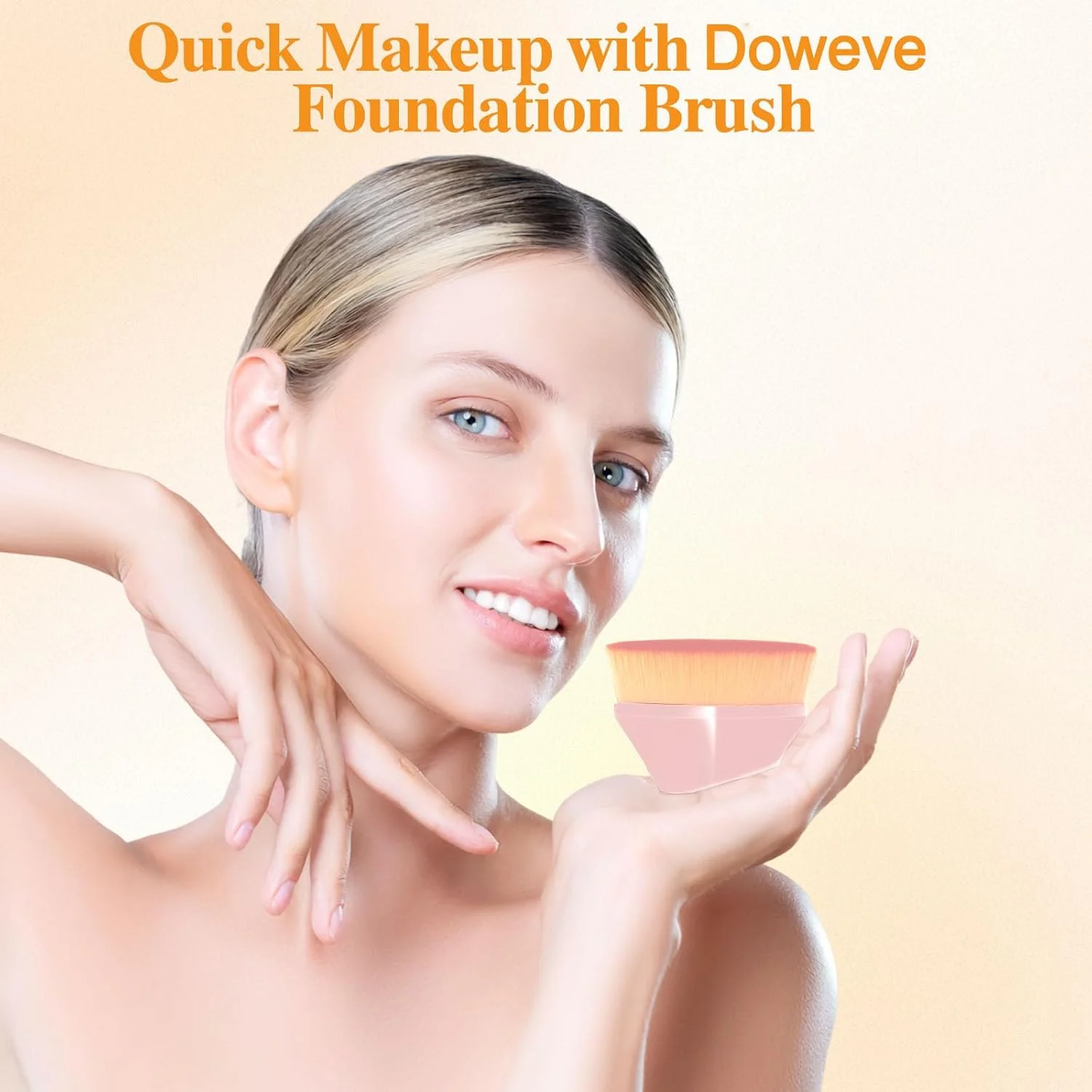 براش کرم پودر Doweve Pro - براش کابوکی و سر تخت برای آرایش مایع با پوشش بی عیب و نقص، موهای مصنوعی فوق العاده نرم، براش حرفه ای پودر صورت و کانسیلر (صورتی) براش کرم پودر Doweve Pro - براش کابوکی و سر تخت برای آرایش مایع با پوشش بی عیب و نقص، موهای مصنوعی فوق العاده نرم، براش حرفه ای پودر صورت و کانسیلر (صورتی)