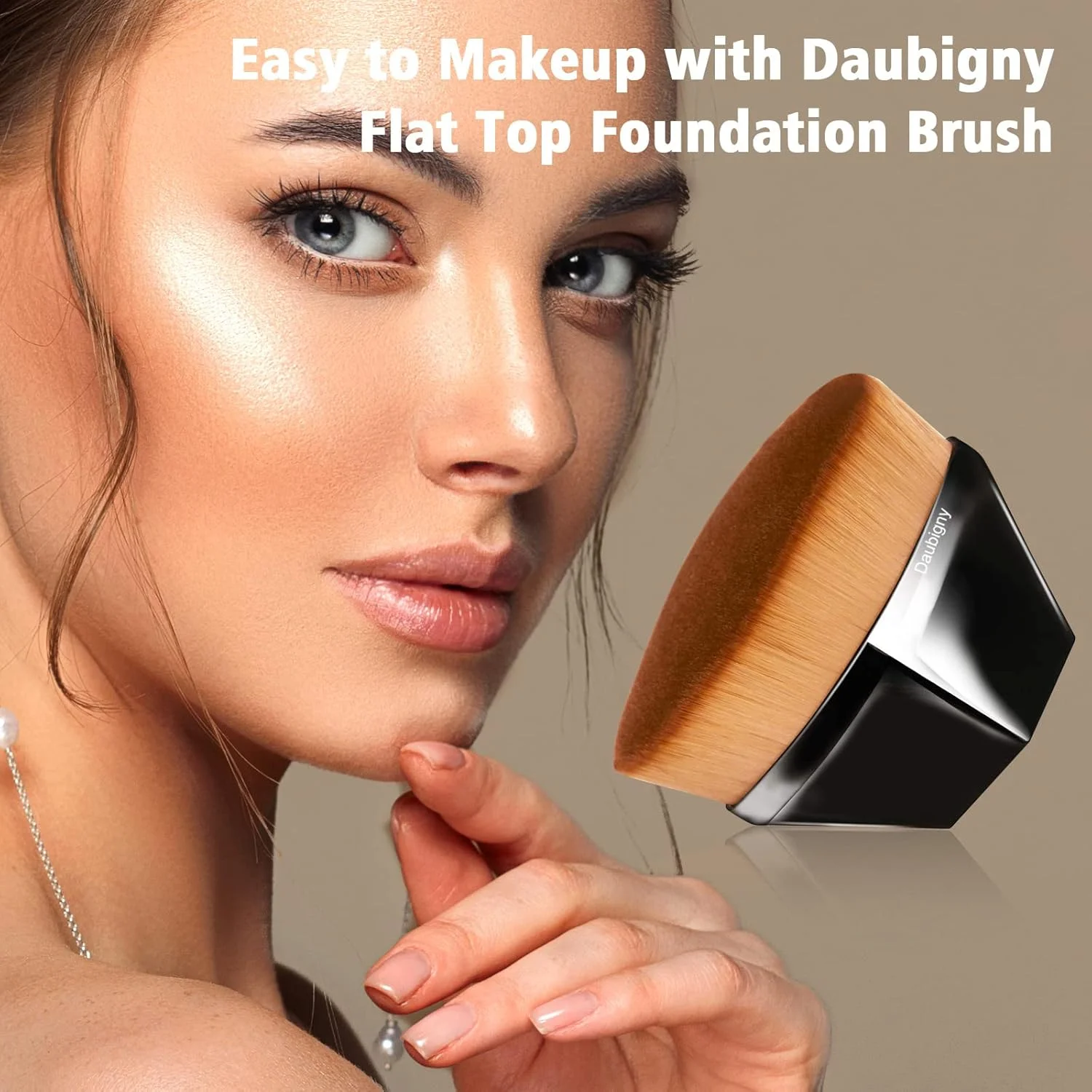 براش کرم پودر Daubigny، براش کابوکی سر صاف شش ضلعی برای رژگونه، کرم مایع و پودر، مناسب برای ترکیب کرم مایع، کرم یا لوازم آرایشی پودری بی عیب و نقص به همراه کیف محافظ (مشکی) براش کرم پودر Daubigny، براش کابوکی سر صاف شش ضلعی برای رژگونه، کرم مایع و پودر، مناسب برای ترکیب کرم مایع، کرم یا لوازم آرایشی پودری بی عیب و نقص به همراه کیف محافظ (مشکی)