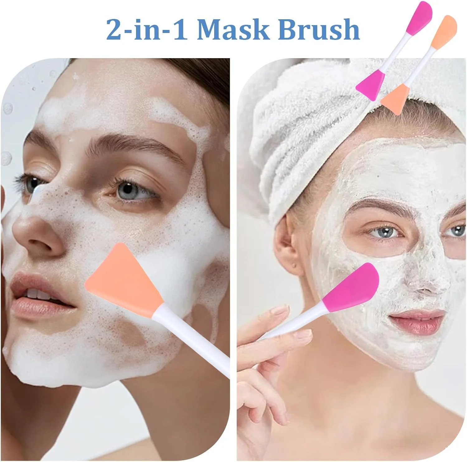 10 عدد اپلیکاتور ماسک صورت سیلیکونی دو طرفه، برس ماسک صورت سیلیکونی برای استفاده از کرم مراقبت از پوست، لوسیون، ژل، کرم پودر آرایشی (رنگ تصادفی) 10 عدد اپلیکاتور ماسک صورت سیلیکونی دو طرفه، برس ماسک صورت سیلیکونی برای استفاده از کرم مراقبت از پوست، لوسیون، ژل، کرم پودر آرایشی (رنگ تصادفی)