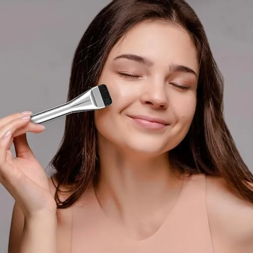براش فلت کرم پودر COSLUXE، براش سر صاف برای آرایش مایع، ست براش کرم پودر برای کرم مایع، براش کانسیلر (1 عدد) براش فلت کرم پودر COSLUXE، براش سر صاف برای آرایش مایع، ست براش کرم پودر برای کرم مایع، براش کانسیلر (1 عدد)
