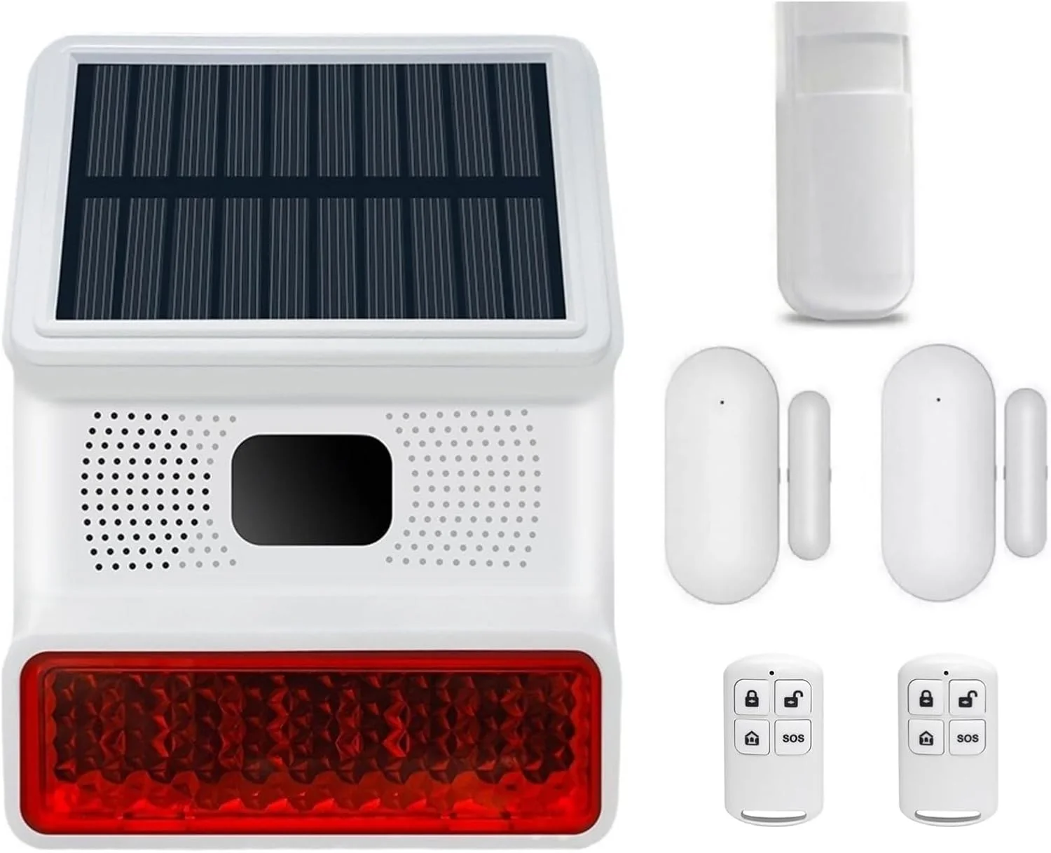 سنسور حرکتی بی سیم خورشیدی MOOKEENONE، آشکارساز حرکتی مادون قرمز PIR برای سیستم هشدار امنیتی خانه