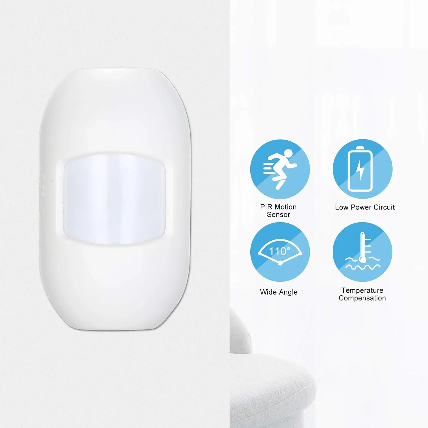 سنسور حرکتی PIR بی سیم Morelian eWeLink PIR RF 433Mhz، آشکارساز مادون قرمز دوگانه، سنسور دزدگیر ضد سرقت، سیستم دزدگیر اتوماسیون خانه هوشمند، کار با میزبان دزدگیر یا RF Bridge 433 سنسور حرکتی PIR بی سیم Morelian eWeLink PIR RF 433Mhz، آشکارساز مادون قرمز دوگانه، سنسور دزدگیر ضد سرقت، سیستم دزدگیر اتوماسیون خانه هوشمند، کار با میزبان دزدگیر یا RF Bridge 433