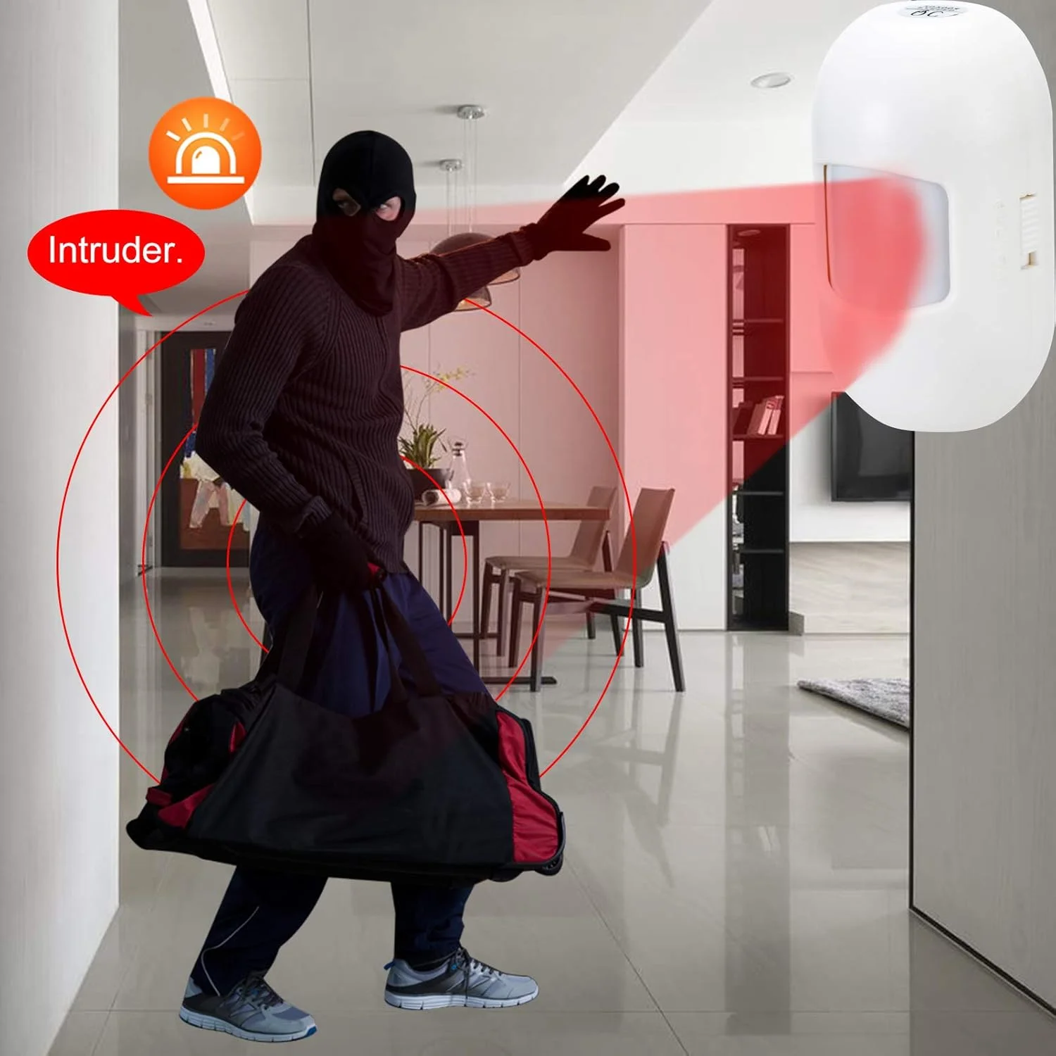 سنسور حرکتی PIR بی سیم Morelian eWeLink PIR RF 433Mhz، آشکارساز مادون قرمز دوگانه، سنسور دزدگیر ضد سرقت، سیستم دزدگیر اتوماسیون خانه هوشمند، کار با میزبان دزدگیر یا RF Bridge 433 سنسور حرکتی PIR بی سیم Morelian eWeLink PIR RF 433Mhz، آشکارساز مادون قرمز دوگانه، سنسور دزدگیر ضد سرقت، سیستم دزدگیر اتوماسیون خانه هوشمند، کار با میزبان دزدگیر یا RF Bridge 433