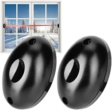 سنسور مادون قرمز پرتو نور، 1 جفت سنسور مادون قرمز ضد آب درب تک پرتو آلارم فوتوالکتریک، سیستم امنیتی پنجره خانه سنسور ضد سرقت، آشکارساز حرکت