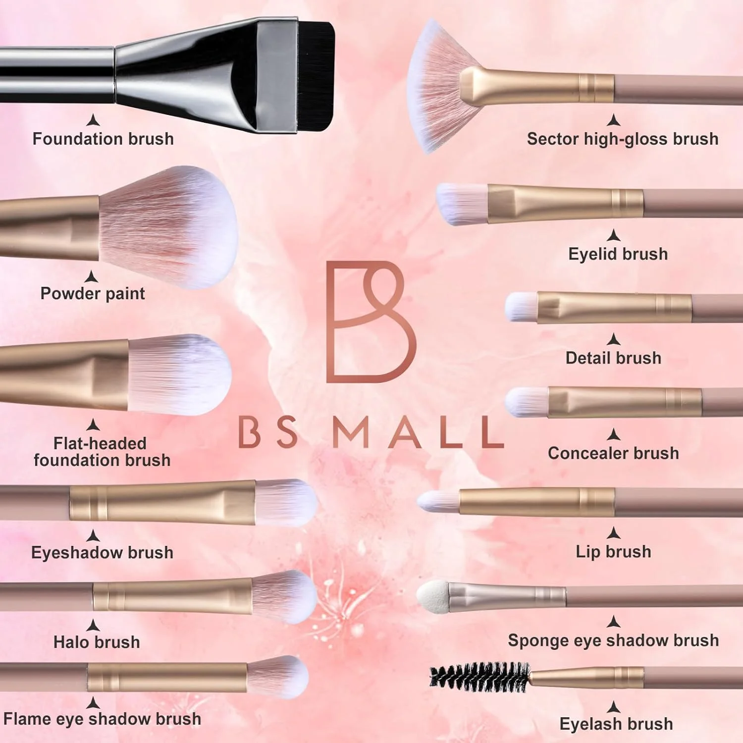 ست برس آرایشی BS-MALL شامل 23 عدد برس، به همراه کش مو، گیره مو و برس سیلیکونی دو سر ماسک صورت برای داشتن روتین زیبایی بی نقص ست برس آرایشی BS-MALL شامل 23 عدد برس، به همراه کش مو، گیره مو و برس سیلیکونی دو سر ماسک صورت برای داشتن روتین زیبایی بی نقص