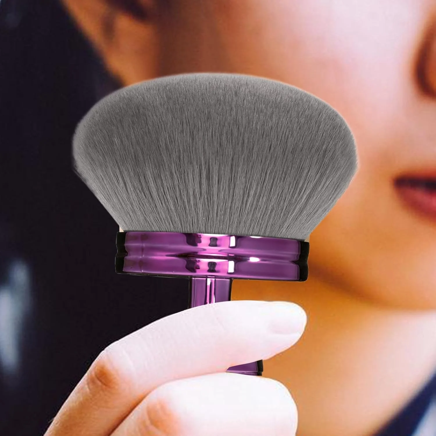 براش آرایشی بدن برای پاها - براش بزرگ و قابل حمل برنزه کننده بدن، ابزار زیبایی برای محافظت در برابر آفتاب، پوشش جای زخم، تعطیلات، ساحل، پاها، صورت، دست ها، پاها و برنزه کردن