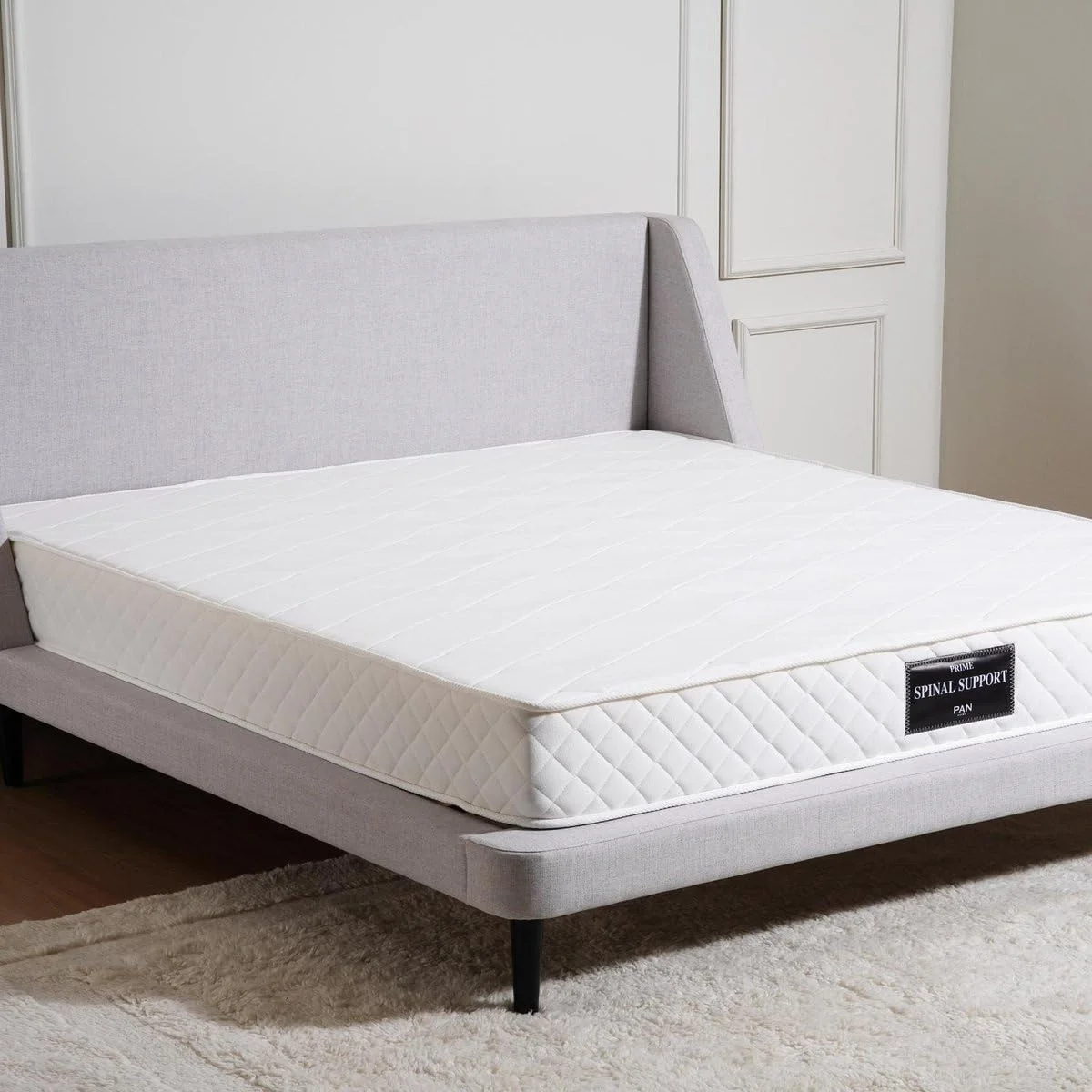 تشک پان هوم مدل Prime Spinal Support با درجه سفتی متوسط، قابلیت چرخش، ارتفاع 20 سانتی متر، ابعاد 190x200 سانتی متر ~ سفید