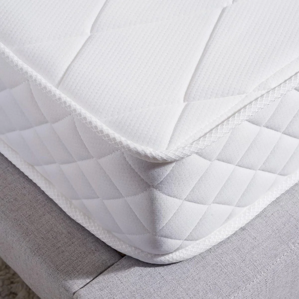 تشک پان هوم مدل Prime Spinal Support با درجه سفتی متوسط، قابلیت چرخش، ارتفاع 20 سانتی متر، ابعاد 190x200 سانتی متر ~ سفید