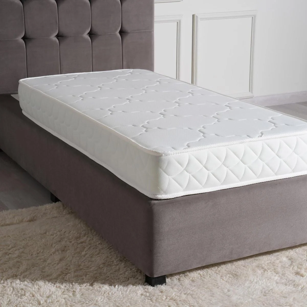 تشک بونل گردان 15 سانتی متری موفاسا پان هوم 70X150 ~ سفید