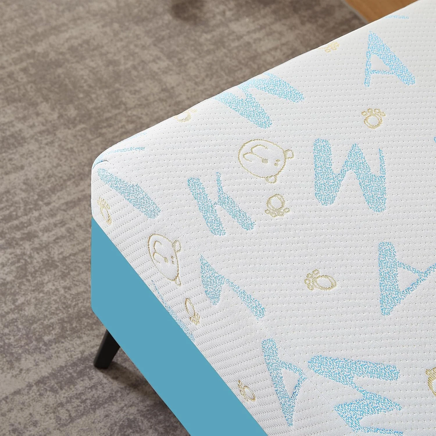 تشک دوقلو 5 اینچی OUUI برای کودکان، روکش قابل جابجایی و شستشو، فوم حافظه دار خنک کننده با حس متوسط، بسته بندی شده در جعبه، دارای گواهینامه CertiPUR-US