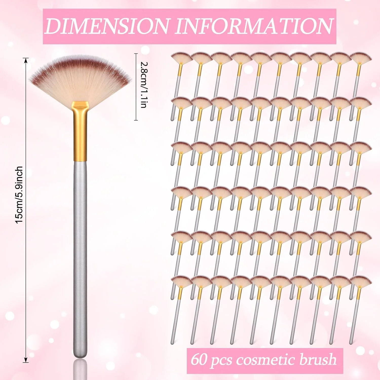 ست 60 عددی برس ماسک صورت سیرال، برس های نرم پخش کننده ماسک صورت، برس های اپلیکاتور اسید، ابزار آرایشی و بهداشتی برای سایه چشم، کرم و متخصص زیبایی (شامپاین، مشکی) ست 60 عددی برس ماسک صورت سیرال، برس های نرم پخش کننده ماسک صورت، برس های اپلیکاتور اسید، ابزار آرایشی و بهداشتی برای سایه چشم، کرم و متخصص زیبایی (شامپاین، مشکی)