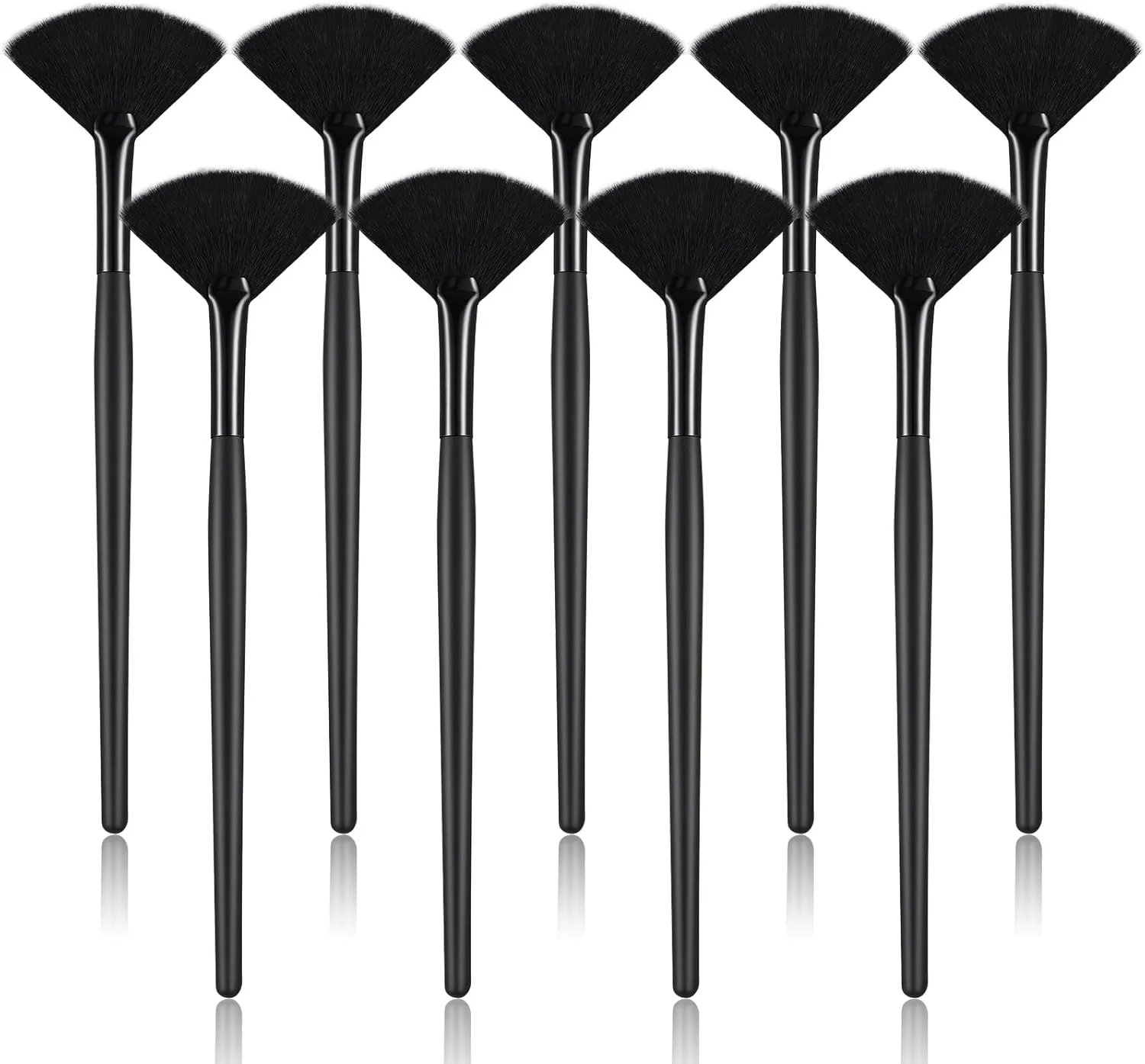 براش بادبزنی آرایشی، براش حرفه ای هایلایت، براش رژگونه، برنزر و استخوان گونه، براش تکی بزرگ، نرم و متراکم برای رژگونه، پودر و کرم پودر، ابزار آرایشی، مشکی براش بادبزنی آرایشی، براش حرفه ای هایلایت، براش رژگونه، برنزر و استخوان گونه، براش تکی بزرگ، نرم و متراکم برای رژگونه، پودر و کرم پودر، ابزار آرایشی، مشکی