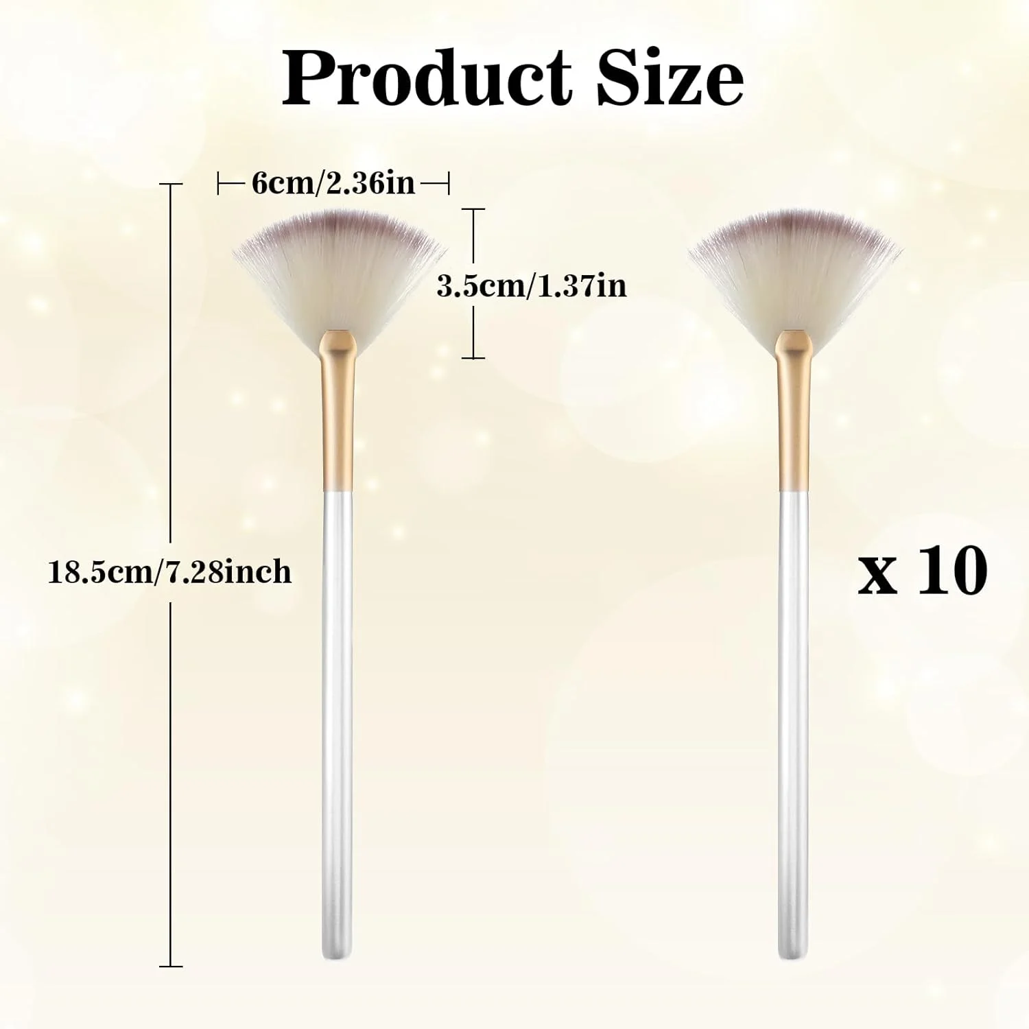 پیریوئو 10 عدد برس پنکه ای برای صورت، اپلیکاتور اسید ماسک صورت، برس های پنکه ای نرم و باریک صورت، ابزار آرایشی با دسته برای ماسک لایه بردار، کرم گلی آرایشی برای زنان و مردان (شامپاین) پیریوئو 10 عدد برس پنکه ای برای صورت، اپلیکاتور اسید ماسک صورت، برس های پنکه ای نرم و باریک صورت، ابزار آرایشی با دسته برای ماسک لایه بردار، کرم گلی آرایشی برای زنان و مردان (شامپاین)