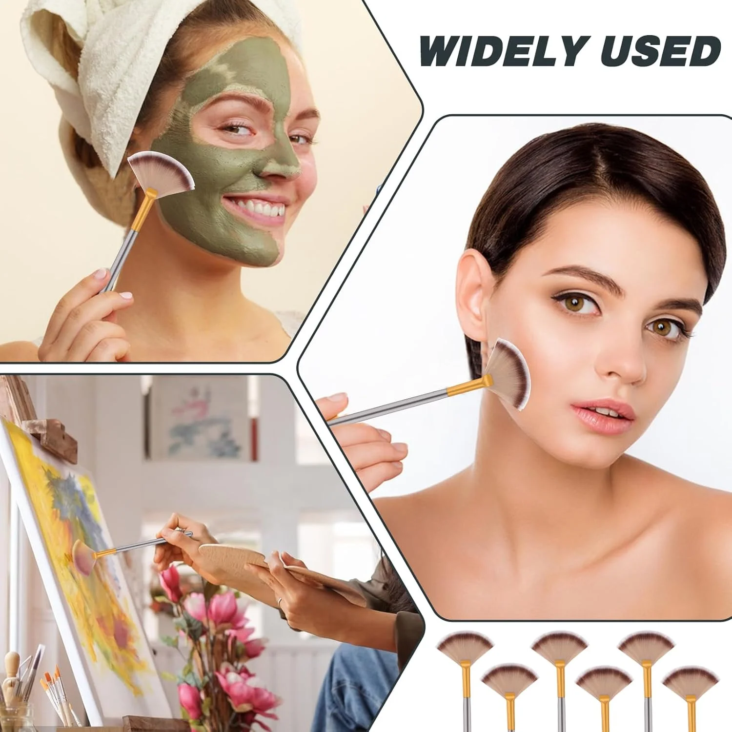 مجموعه 6 عددی برس های بادبزنی مویزات، برس ماسک دسته چوبی، برس بادبزنی، برس های نرم ماسک آرایشی، ابزار برس بادبزنی صورت، برس های صورت، اپلیکاتور اسید برای کرم صورت گِلی مجموعه 6 عددی برس های بادبزنی مویزات، برس ماسک دسته چوبی، برس بادبزنی، برس های نرم ماسک آرایشی، ابزار برس بادبزنی صورت، برس های صورت، اپلیکاتور اسید برای کرم صورت گِلی