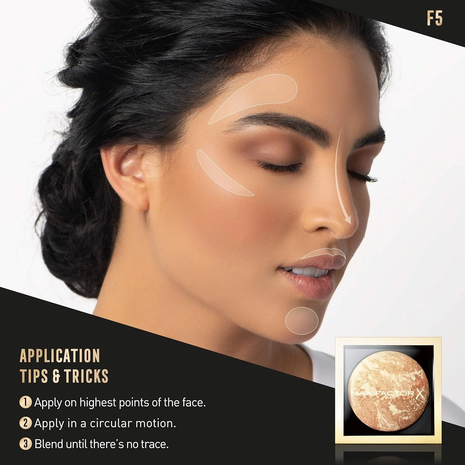 براش بادبزنی حرفه ای مکس فکتور مدل F5 با همکاری مشاعل عجیل براش بادبزنی حرفه ای مکس فکتور مدل F5 با همکاری مشاعل عجیل